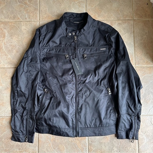 Guess by Marciano Other - Marciano x Guess Black Water Resistant Moto Biker Jacket Lightweight​​​​​​​​​